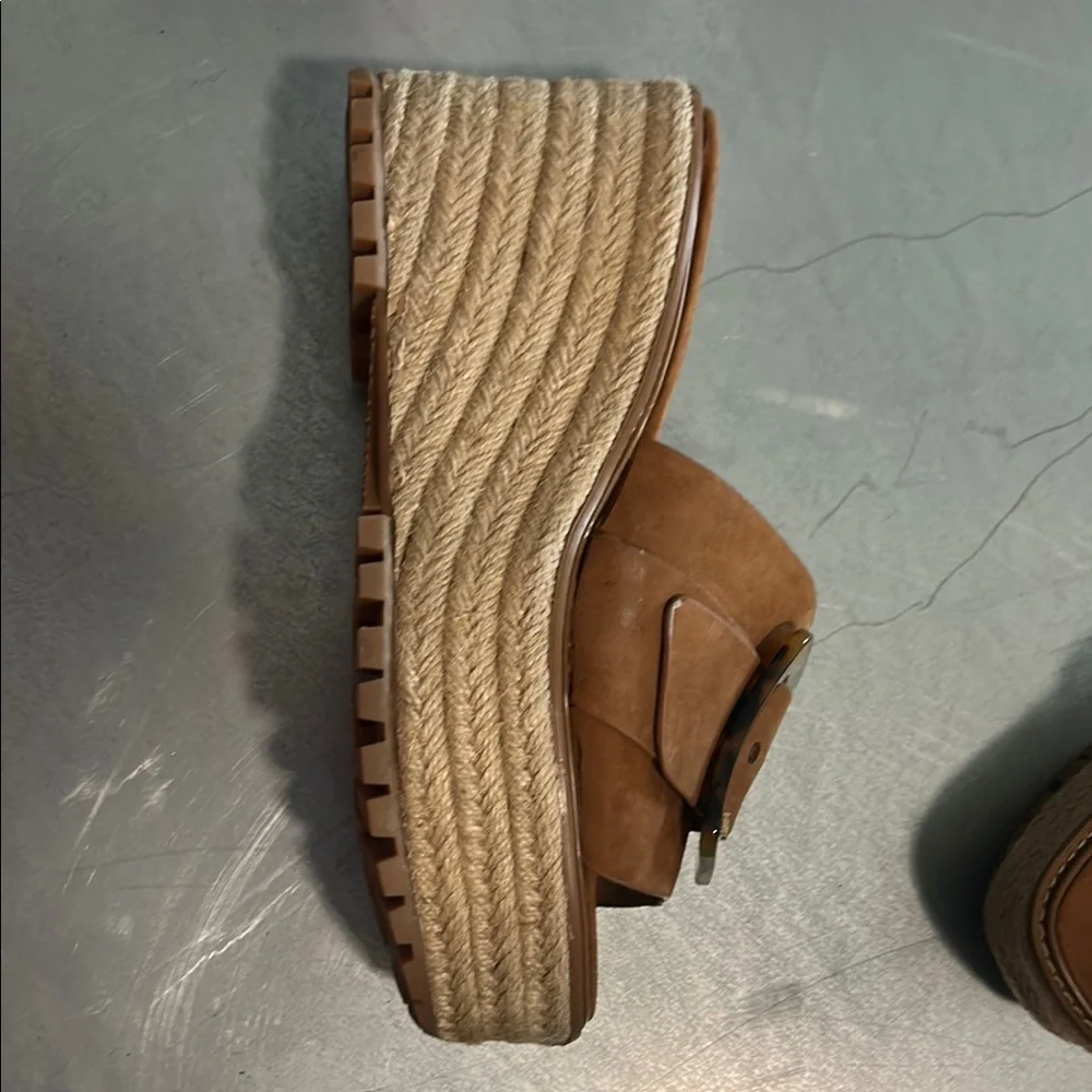 Women's Tan Buckle Slide Sandals - Jessica Simpson